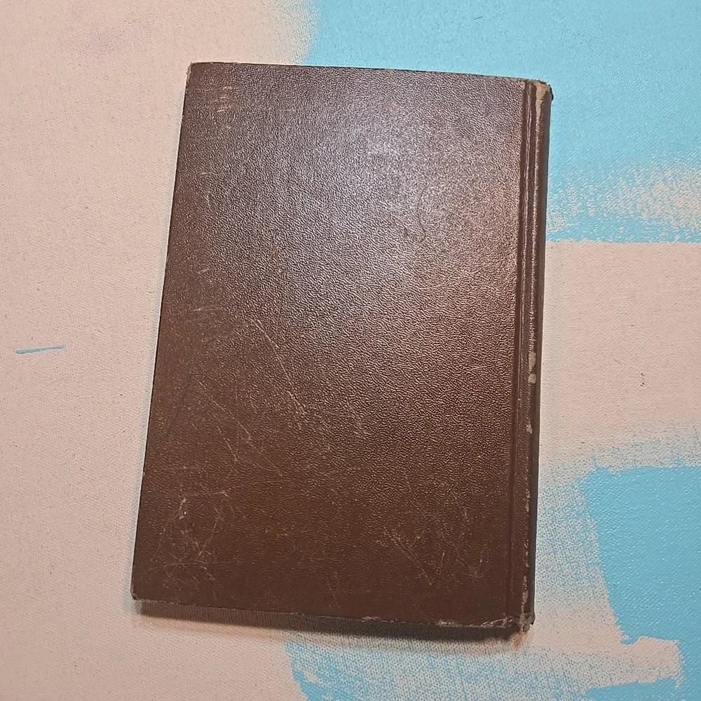 VTG 1955 Daily Desk Diary Book Brown Hardcover Appointments Memoranda 5.5x8